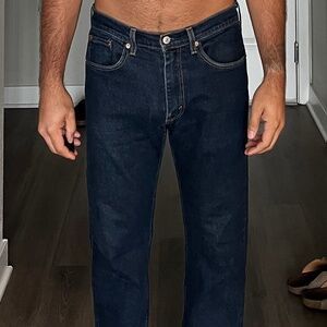 Levi’s 505 Men’s Regular Fit Jeans – Dark Wash – Size 32x30